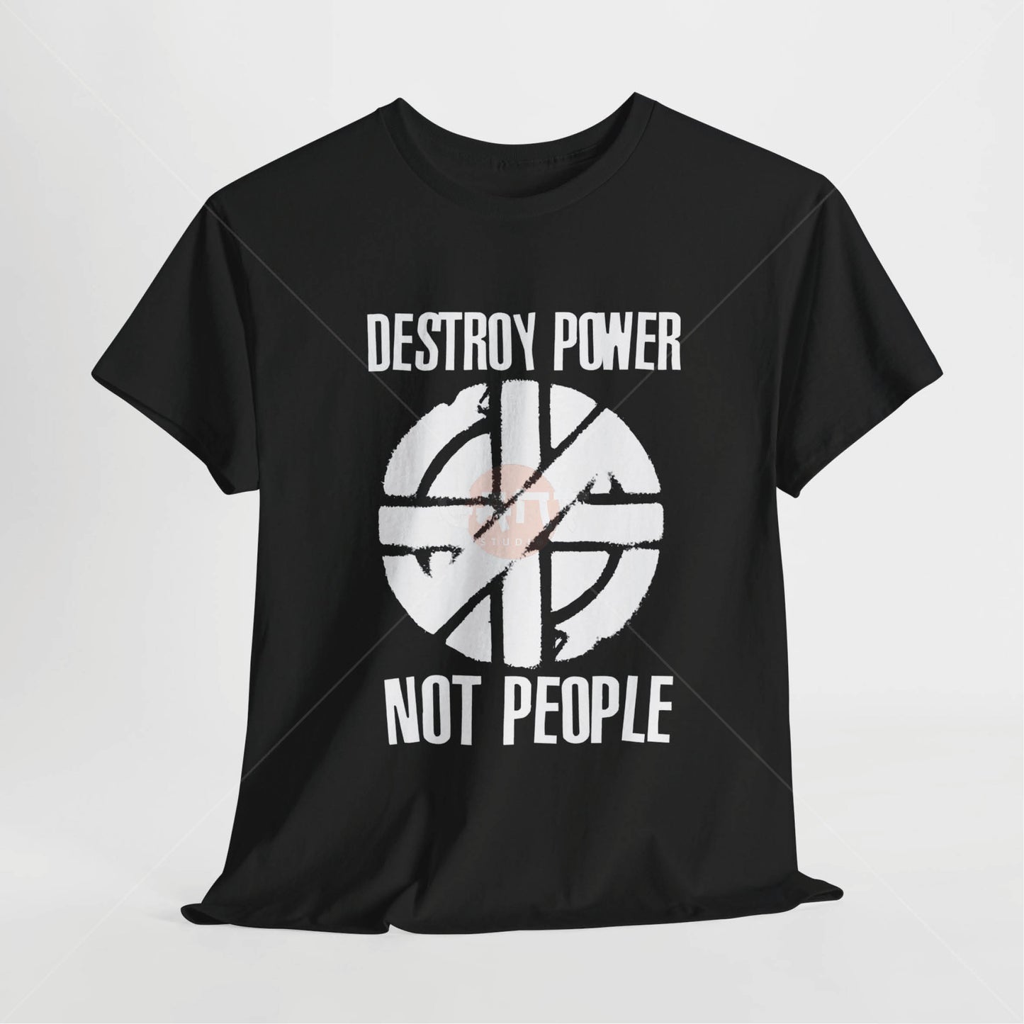 J0e Strumm3r T-Shirt, Destroy Power not People Tee Merch (Worn by J0e Strumm3r) The Cl4sh Band