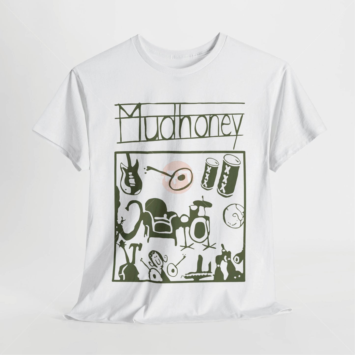 Kurt C0bain T-Shirt, Mudh0ney Tee Merch (Worn by Kurt C0bain) N1rvana Band