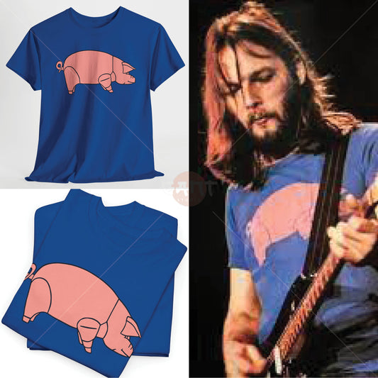 D4vid G1lmour T-Shirt, The Pig Tee Merch (Worn by D4vid G1lmour) P1nk Fl0yd Band