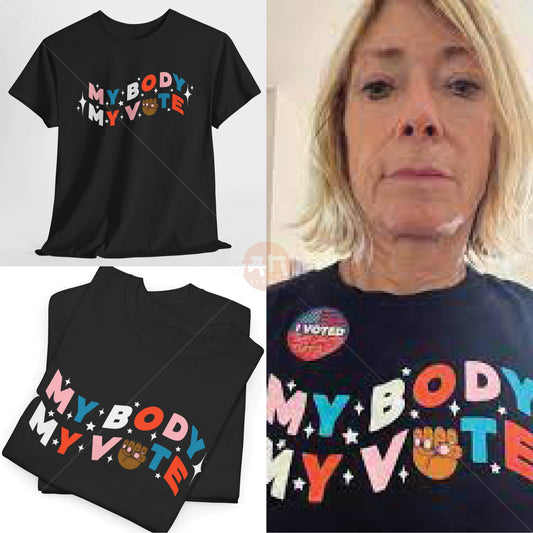 K1m G0rdon T-Shirt, My Body My Vote Merch (Worn by K1m G0rdon) S0nic Y0uth