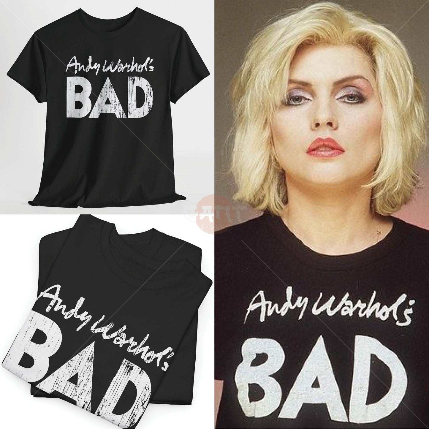 D3bbie Harry T-Shirt, Bad Tee Merch (Worn by D3bbie Harry) Bl0ndie Band