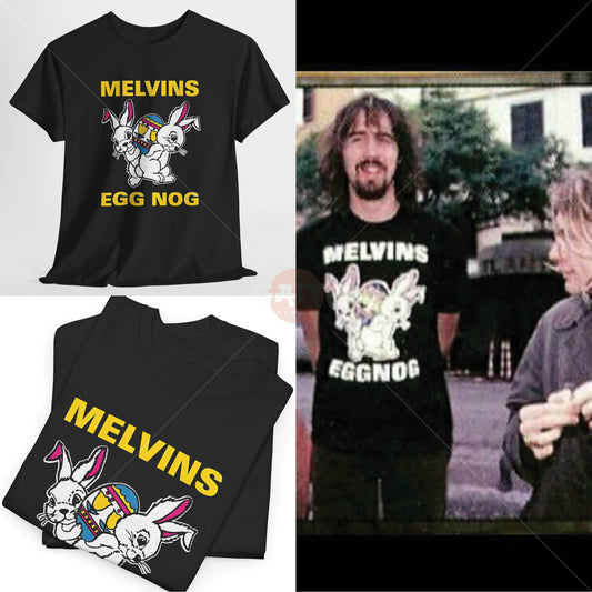 Krist N0voselic T-Shirt, Melvins Egg Nog Tee Merch (Worn by Krist N0voselic) N1rvana Band