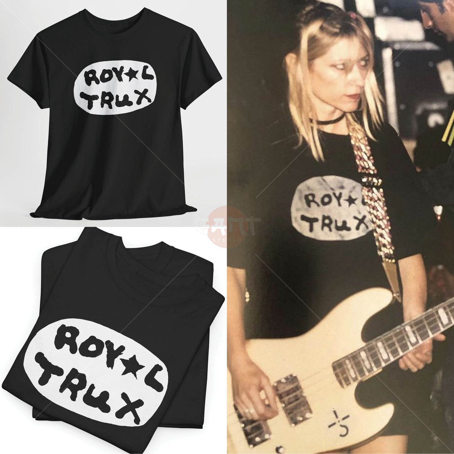 K1m G0rdon T-Shirt, Royal Trux Tee Merch (Worn by K1m G0rdon) S0nic Y0uth Band