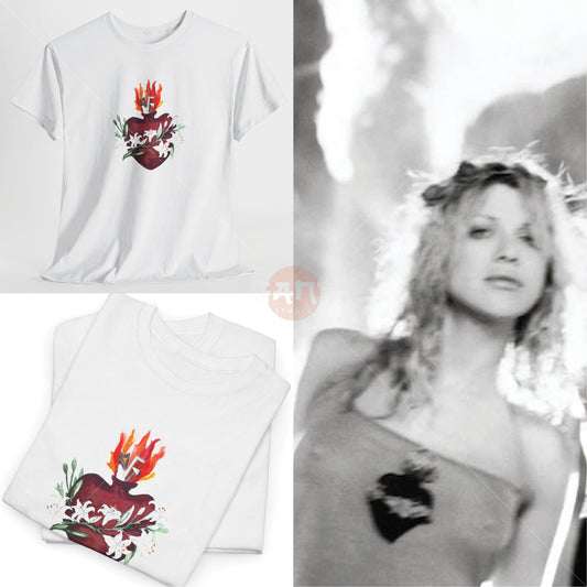 C0urtney Love T-Shirt, The Apple Tee Merch (Worn by C0urtney Love) H0le Band