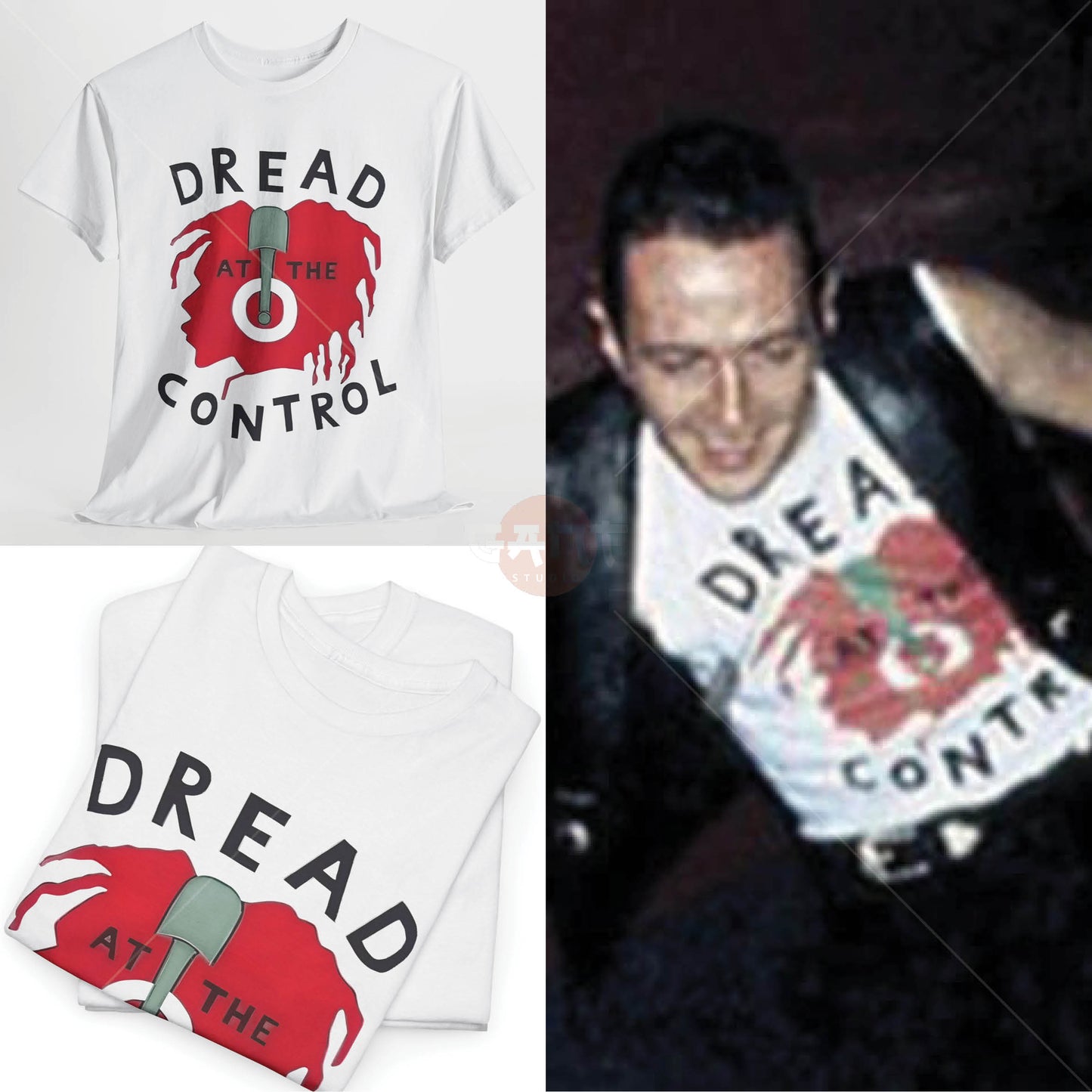 J0e Strumm3r T-Shirt, Dread At The Controls Tee Merch (Worn by J0e Strumm3r) The Cl4sh Band