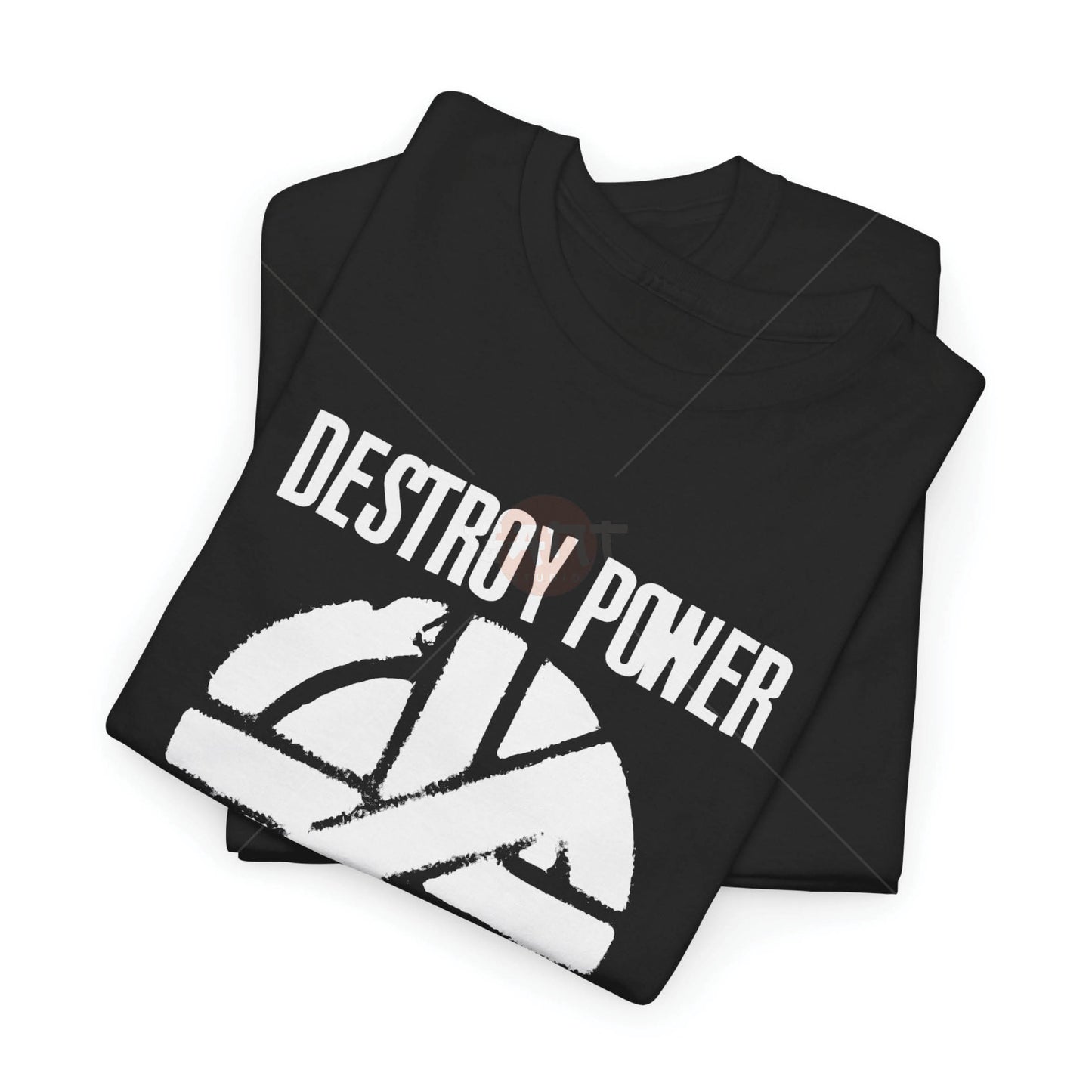 J0e Strumm3r T-Shirt, Destroy Power not People Tee Merch (Worn by J0e Strumm3r) The Cl4sh Band